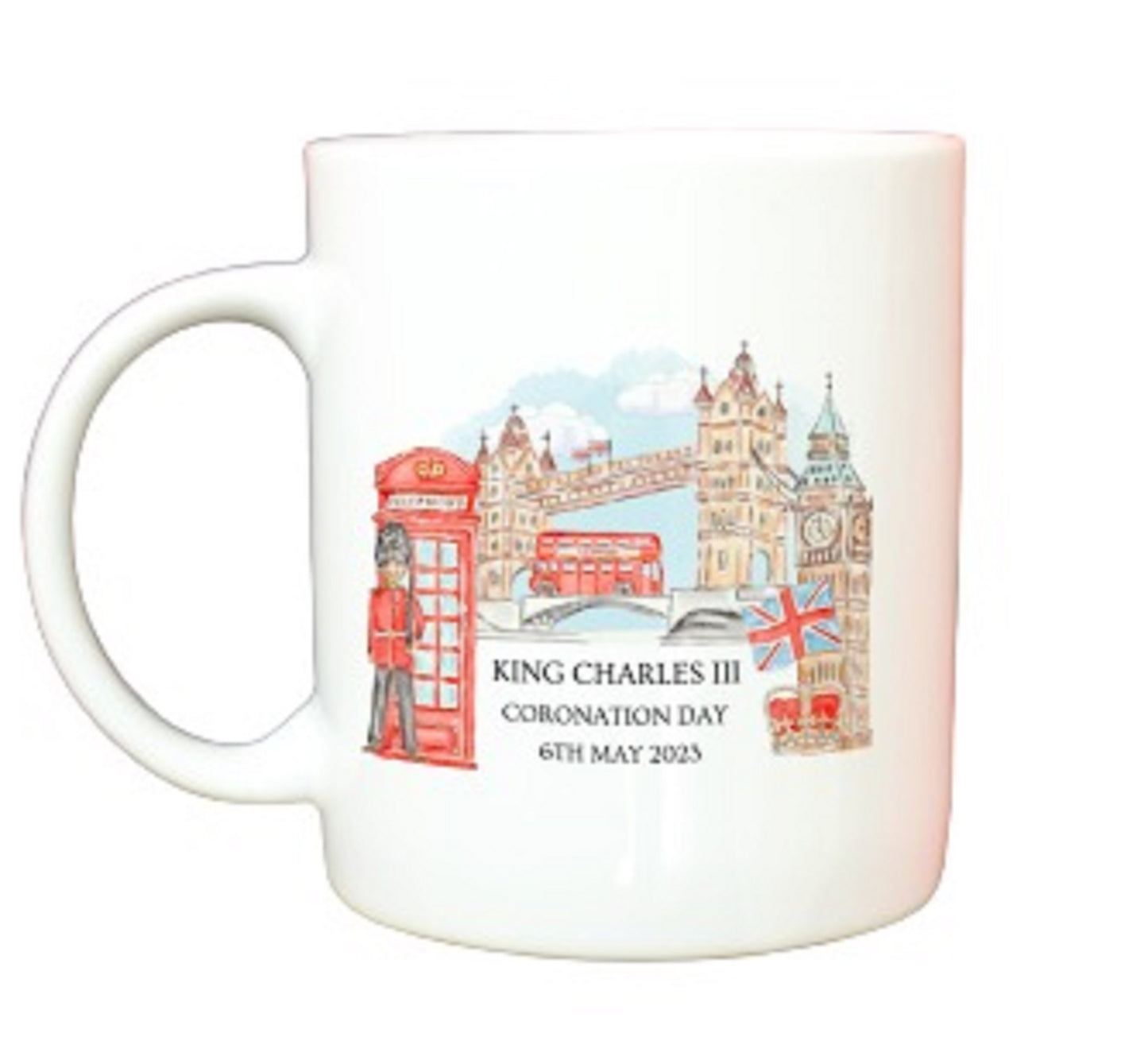  Kings Charles III Coronation With Beefeater Mug by Free Spirit Accessories sold by Free Spirit Accessories
