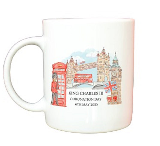  Kings Charles III Coronation With Beefeater Mug by Free Spirit Accessories sold by Free Spirit Accessories