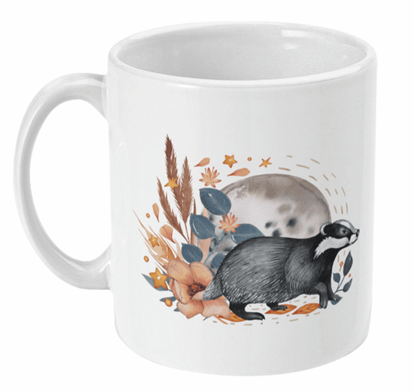  Beautiful Badger Moon Coffee Mug by Free Spirit Accessories sold by Free Spirit Accessories