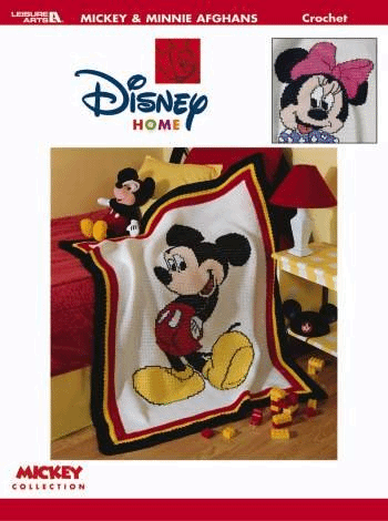  Mickey and Minne Mouse Afghans Crochet Pattern by Cross Stitch Chart Heaven sold by Free Spirit Accessories