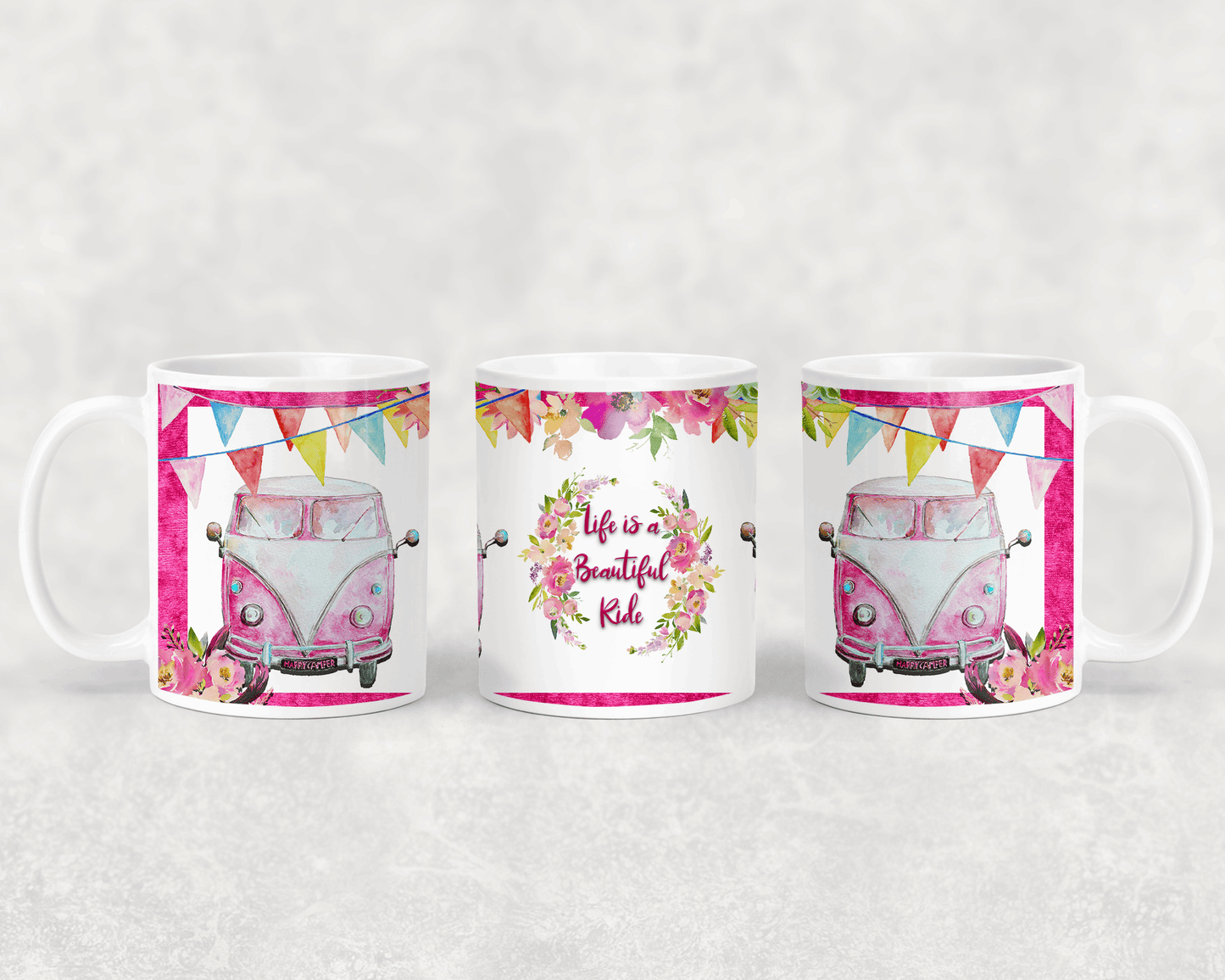  Pink Camper Life is a Beautiful Ride Mug by Free Spirit Accessories sold by Free Spirit Accessories