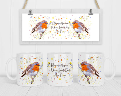  Watercolour Robins Appear Coffee Mug by Free Spirit Accessories sold by Free Spirit Accessories