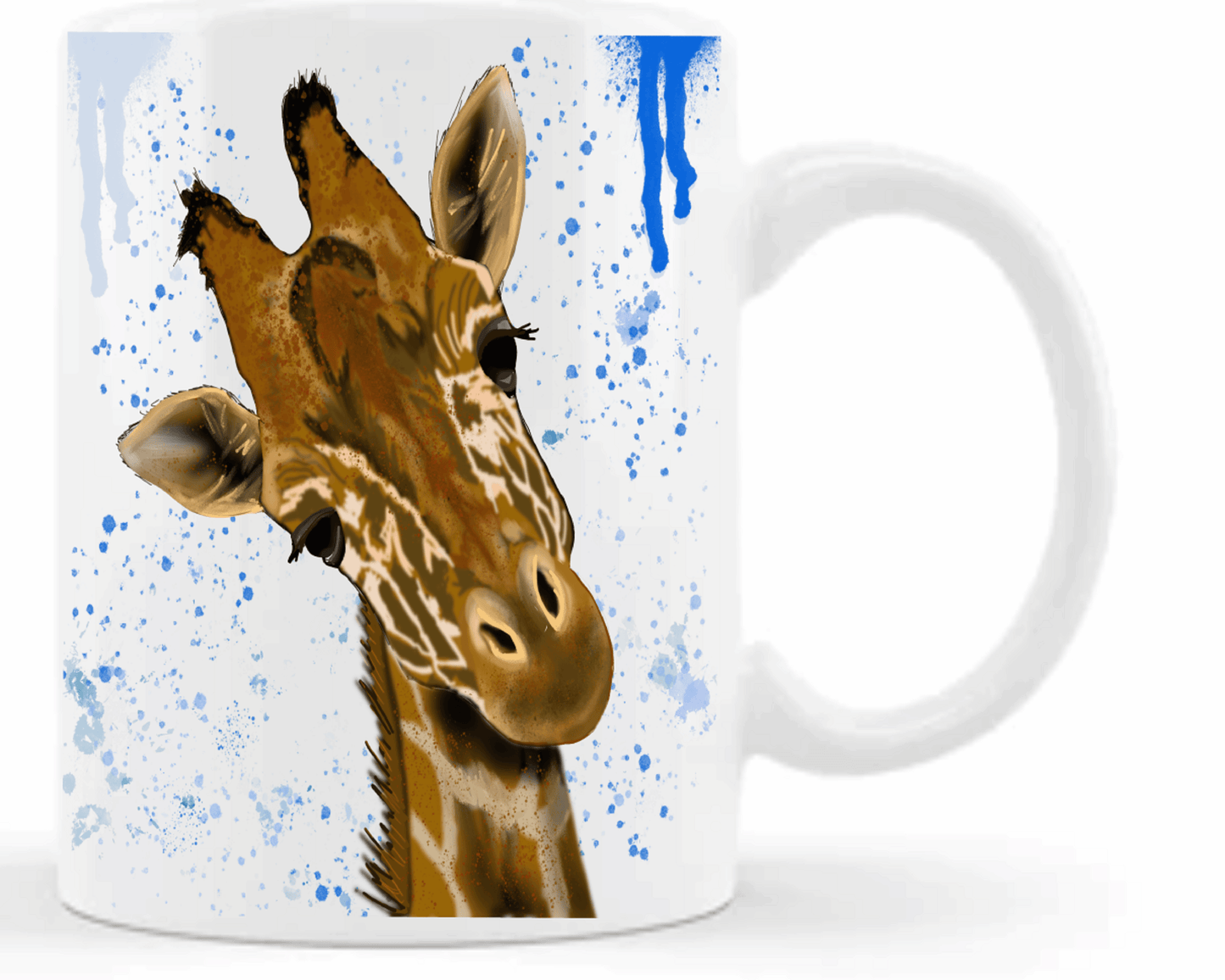  Rainbow Splatter Giraffe Coffee Mug by Free Spirit Accessories sold by Free Spirit Accessories