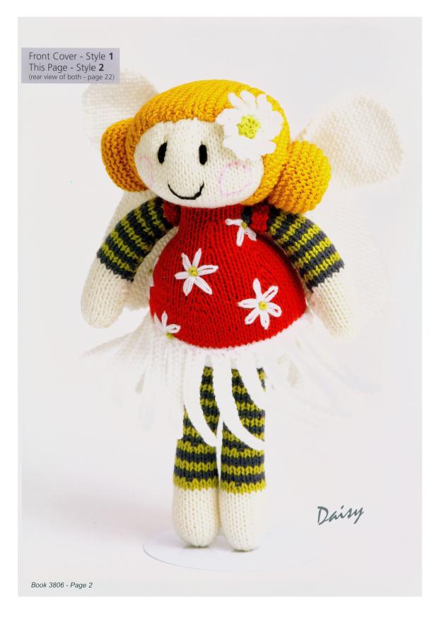  Fairy Flower Dolls Knitting Pattern Booklet by Cross Stitch Chart Heaven sold by Free Spirit Accessories