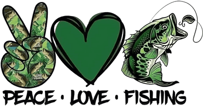  Peace Love Fishing Mug by Free Spirit Accessories sold by Free Spirit Accessories