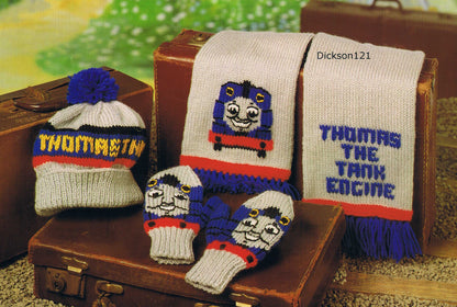  Thomas the Tank Engine Knitted Toys Sweater and Scarf Knitting Pattern by Free Spirit Accessories sold by Free Spirit Accessories