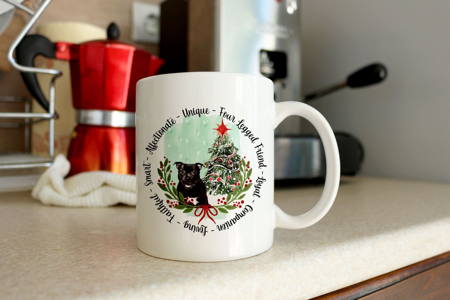  Christmas Dogs Mug in Various Breeds by Free Spirit Accessories sold by Free Spirit Accessories