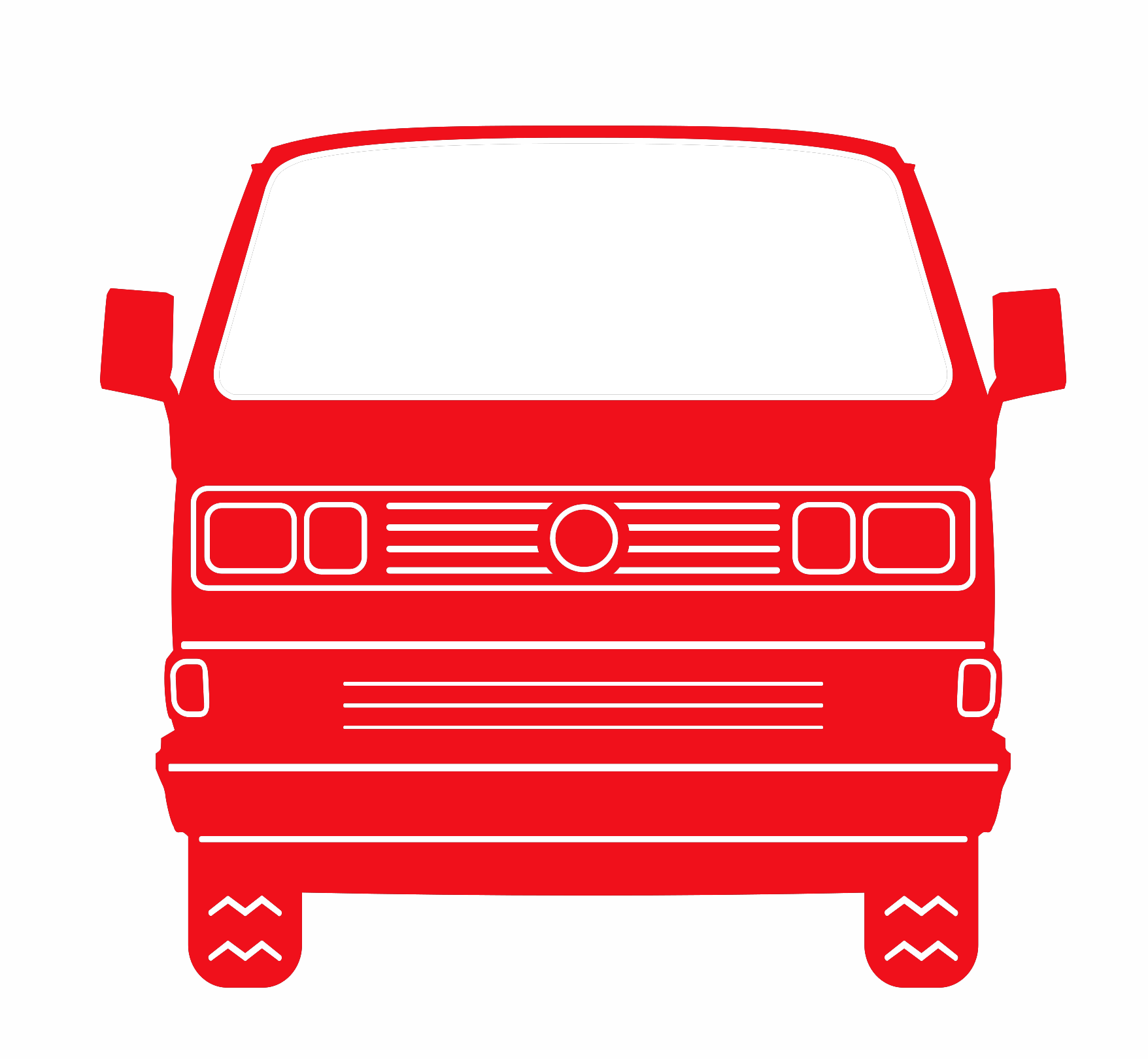 Red Vee Dub Type 25 Camper Van Mug in Various Colours by Free Spirit Accessories sold by Free Spirit Accessories