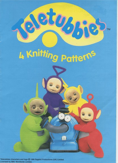  Teletubbies Jumper Vintage Knitting Pattern by Cross Stitch Chart Heaven sold by Free Spirit Accessories