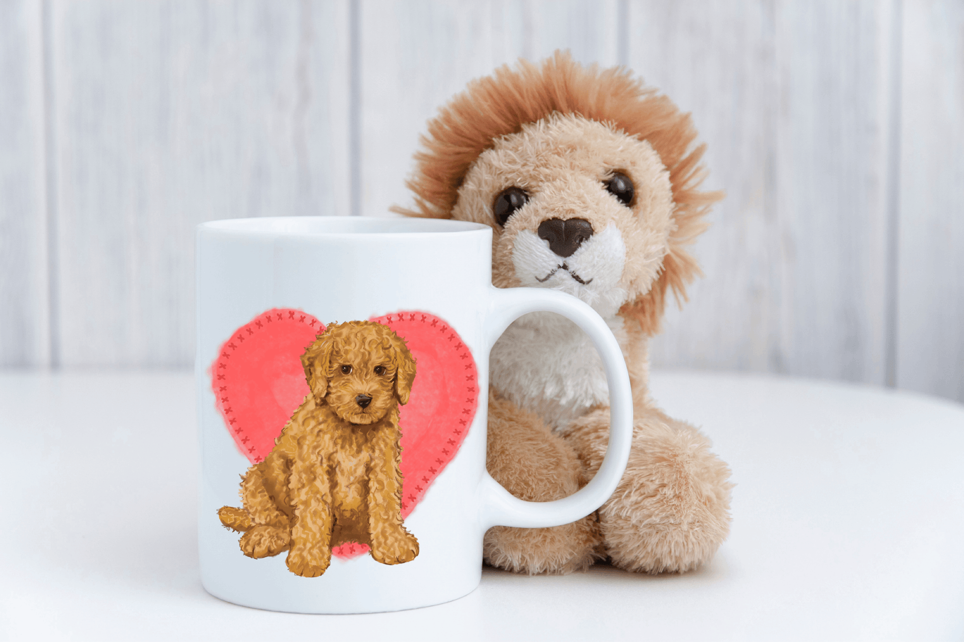  Cockerpoo Dog Heart Coffee Mug by Free Spirit Accessories sold by Free Spirit Accessories