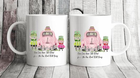  Pink Beetle Motivational Saying Mug by Free Spirit Accessories sold by Free Spirit Accessories
