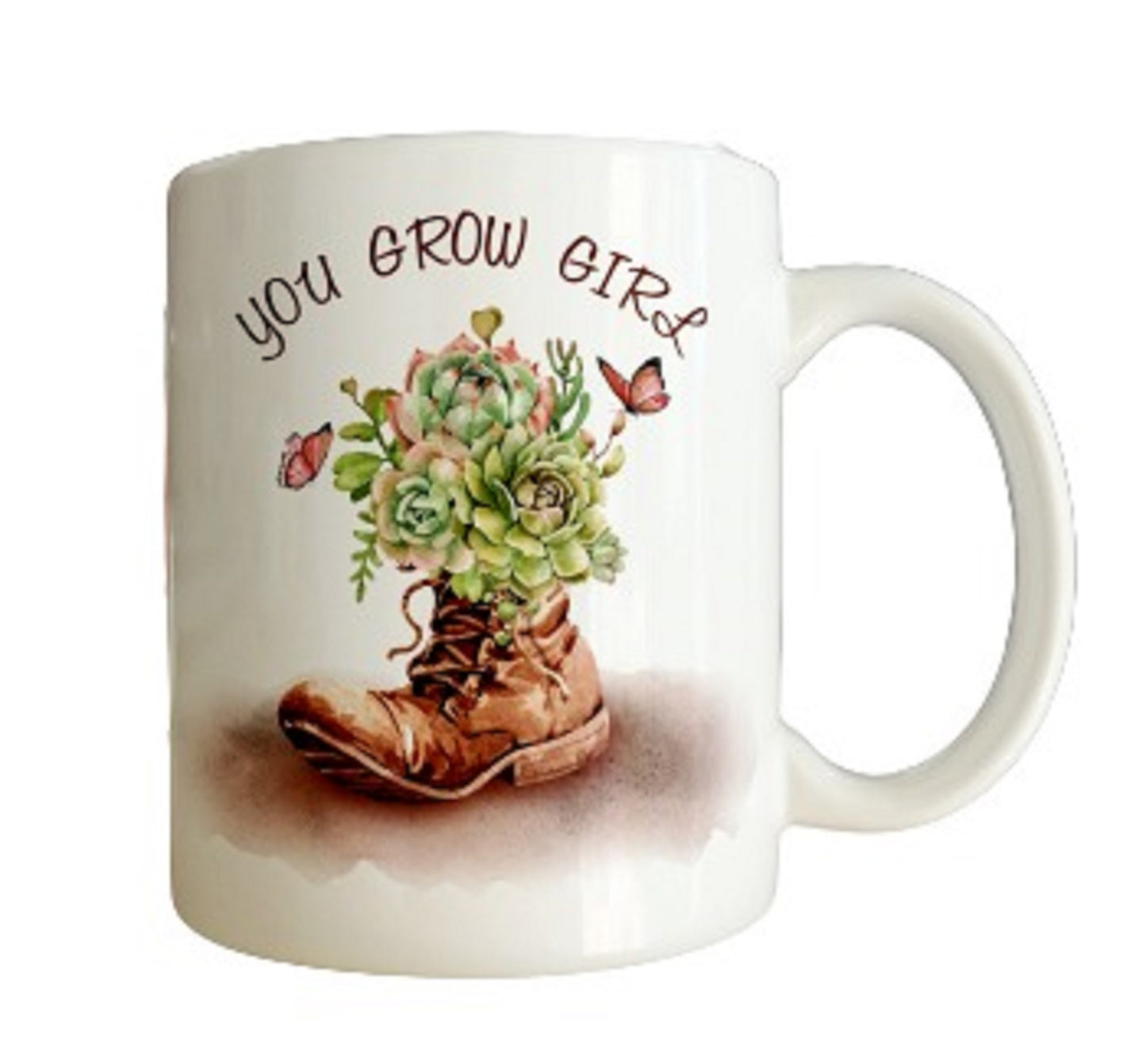  You Grow Girl Floral Gardening Mug by Free Spirit Accessories sold by Free Spirit Accessories