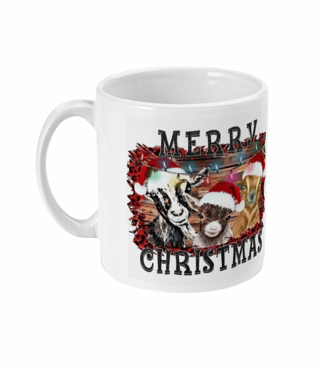  Goats Merry Christmas Mug by Free Spirit Accessories sold by Free Spirit Accessories