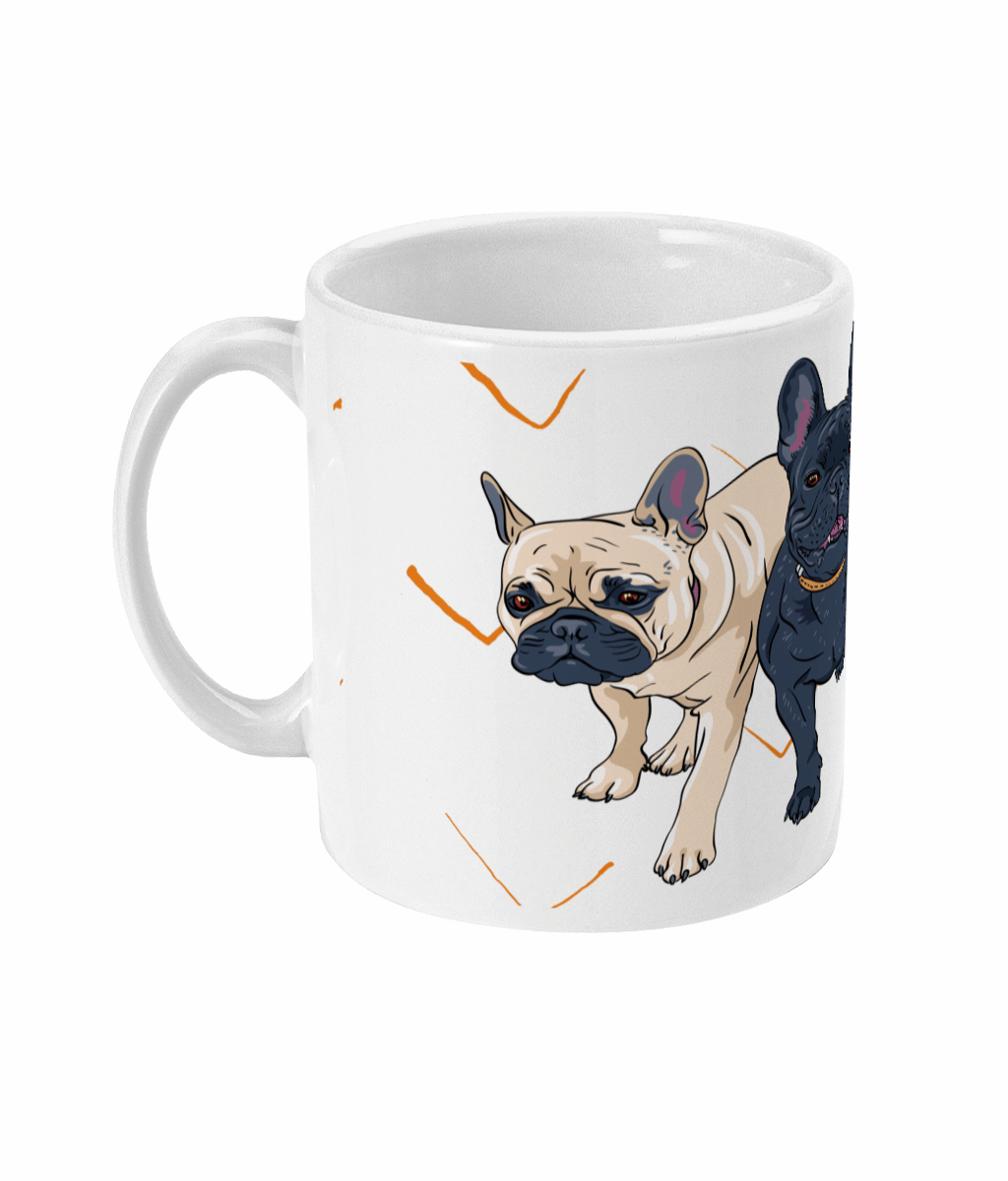  French Bulldogs Mug by Free Spirit Accessories sold by Free Spirit Accessories