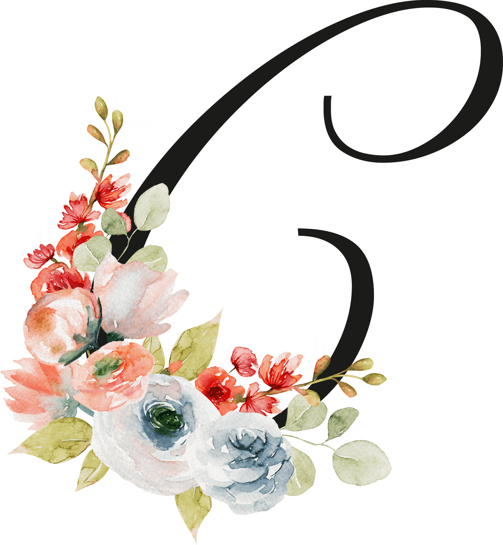  Floral Letter Initial Coffee or Tea Mug by Free Spirit Accessories sold by Free Spirit Accessories