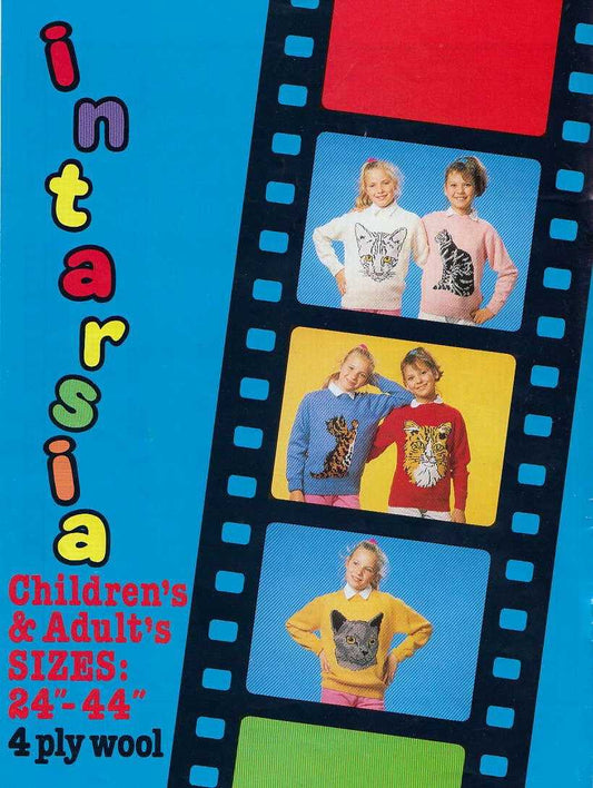  Cats Jumper Vintage Knitting Pattern by Cross Stitch Chart Heaven sold by Free Spirit Accessories