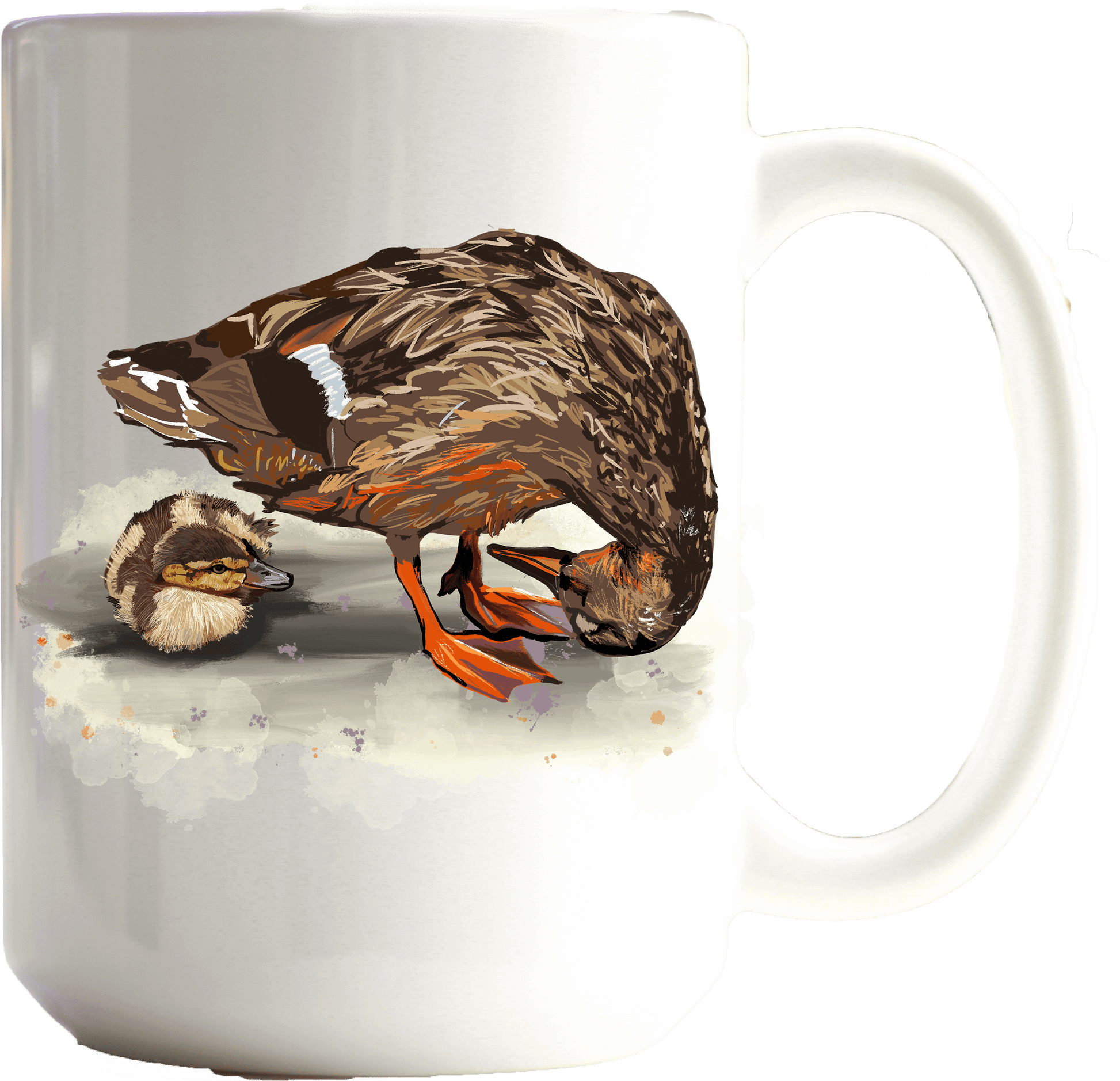  Mother Duck and Duckling Coffee Mug by Free Spirit Accessories sold by Free Spirit Accessories