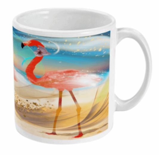  Flamingo Sunset All Around Print Mug by Free Spirit Accessories sold by Free Spirit Accessories