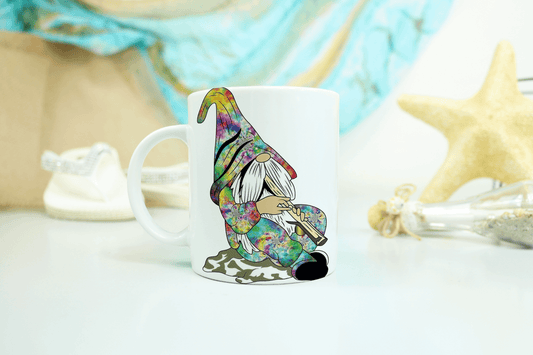  Colourful Gnome Playing a Recorder Mug by Free Spirit Accessories sold by Free Spirit Accessories
