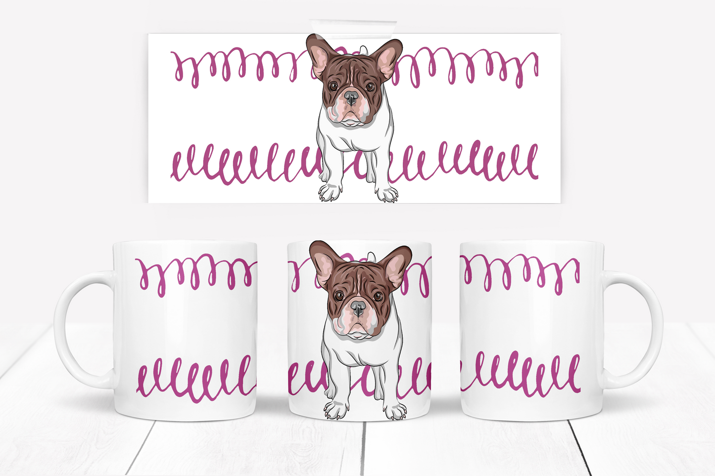  French Bulldog and Ribbons Coffee Mug by Free Spirit Accessories sold by Free Spirit Accessories