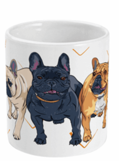  French Bulldogs Mug by Free Spirit Accessories sold by Free Spirit Accessories