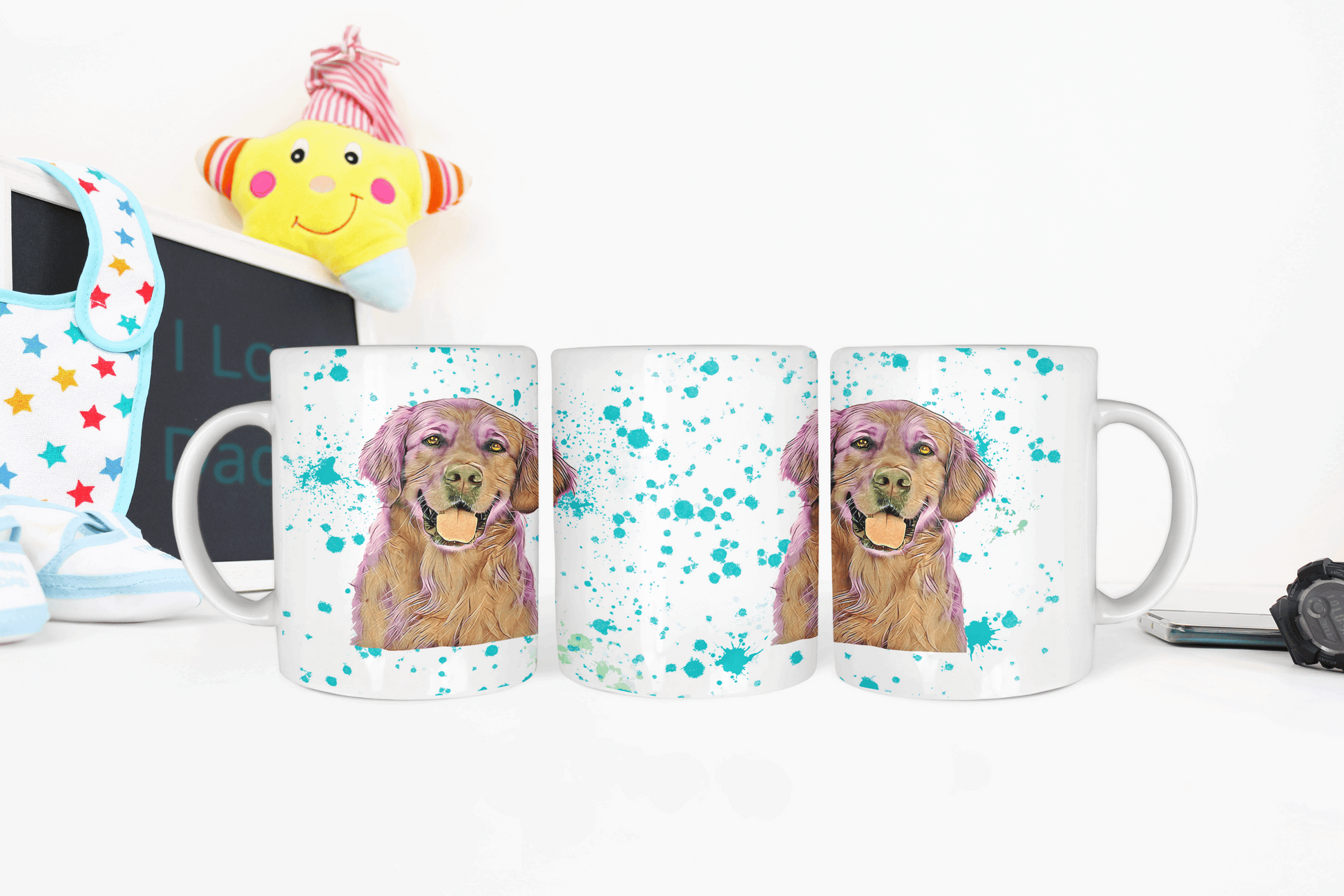  Golden Retreiver Dog Mug by Free Spirit Accessories sold by Free Spirit Accessories