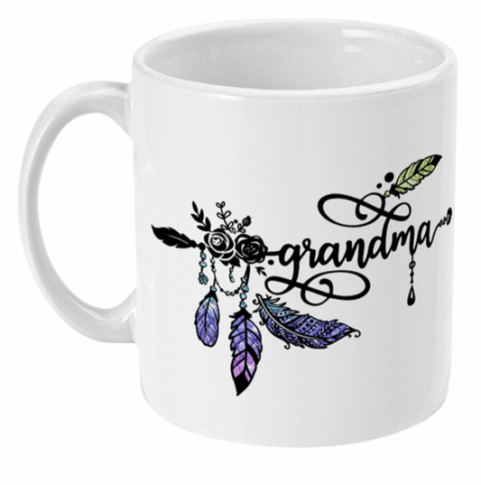  Nanna or Grandma Feathers Coffee Mug by Free Spirit Accessories sold by Free Spirit Accessories