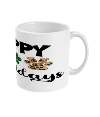  Happy Pawlidays Mug by Free Spirit Accessories sold by Free Spirit Accessories