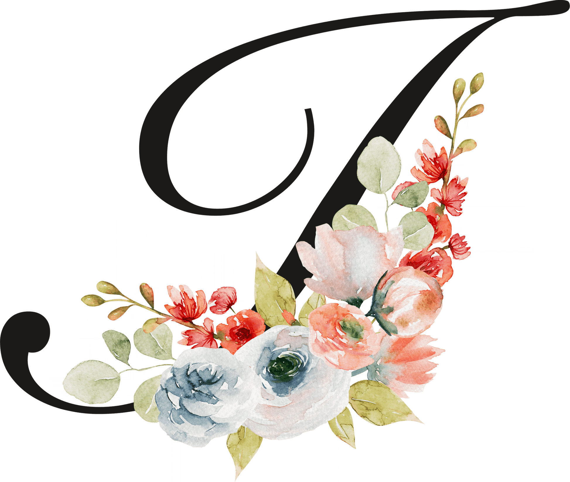  Floral Letter Initial Coffee or Tea Mug by Free Spirit Accessories sold by Free Spirit Accessories