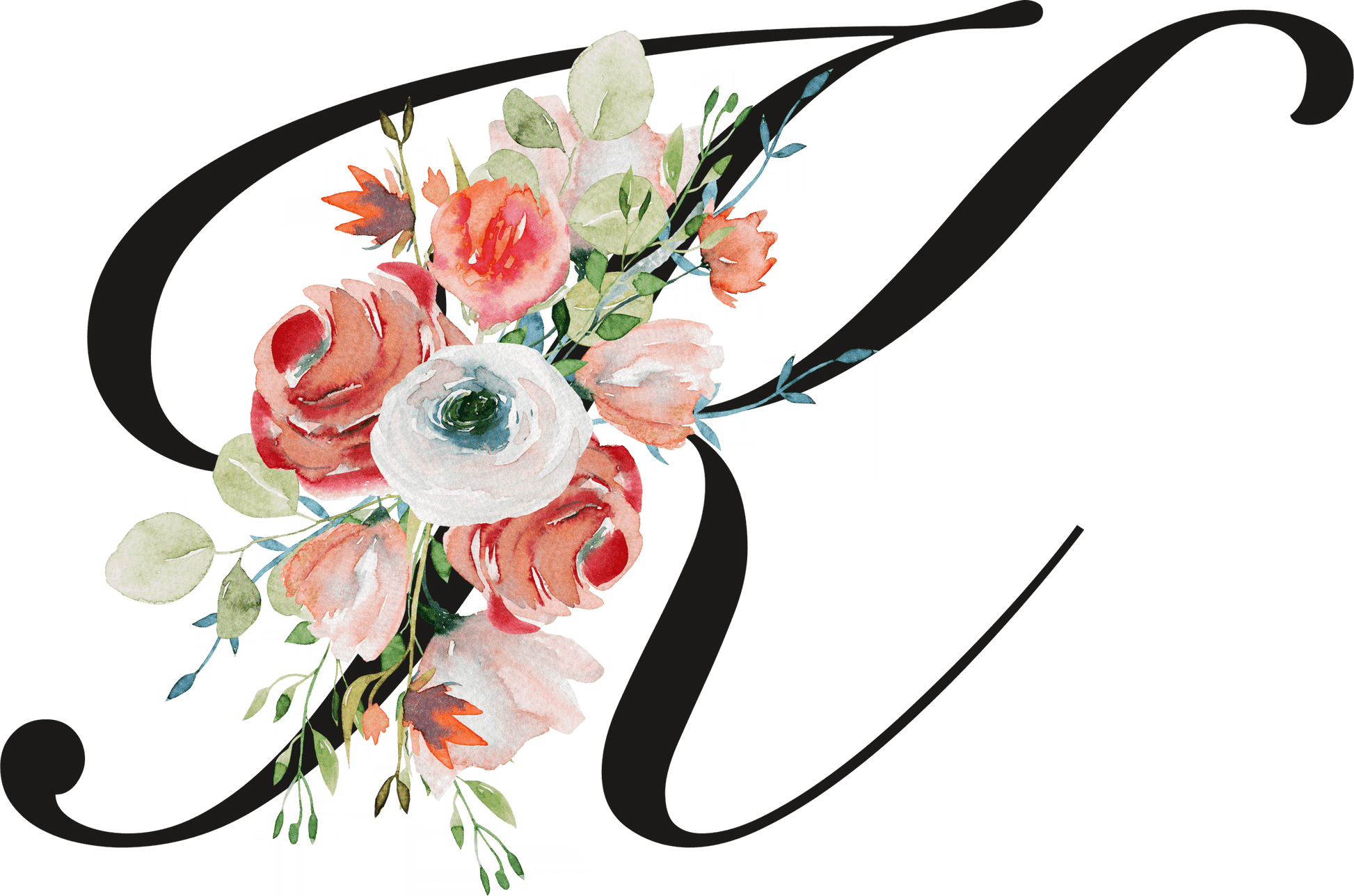  Floral Letter Initial Coffee or Tea Mug by Free Spirit Accessories sold by Free Spirit Accessories