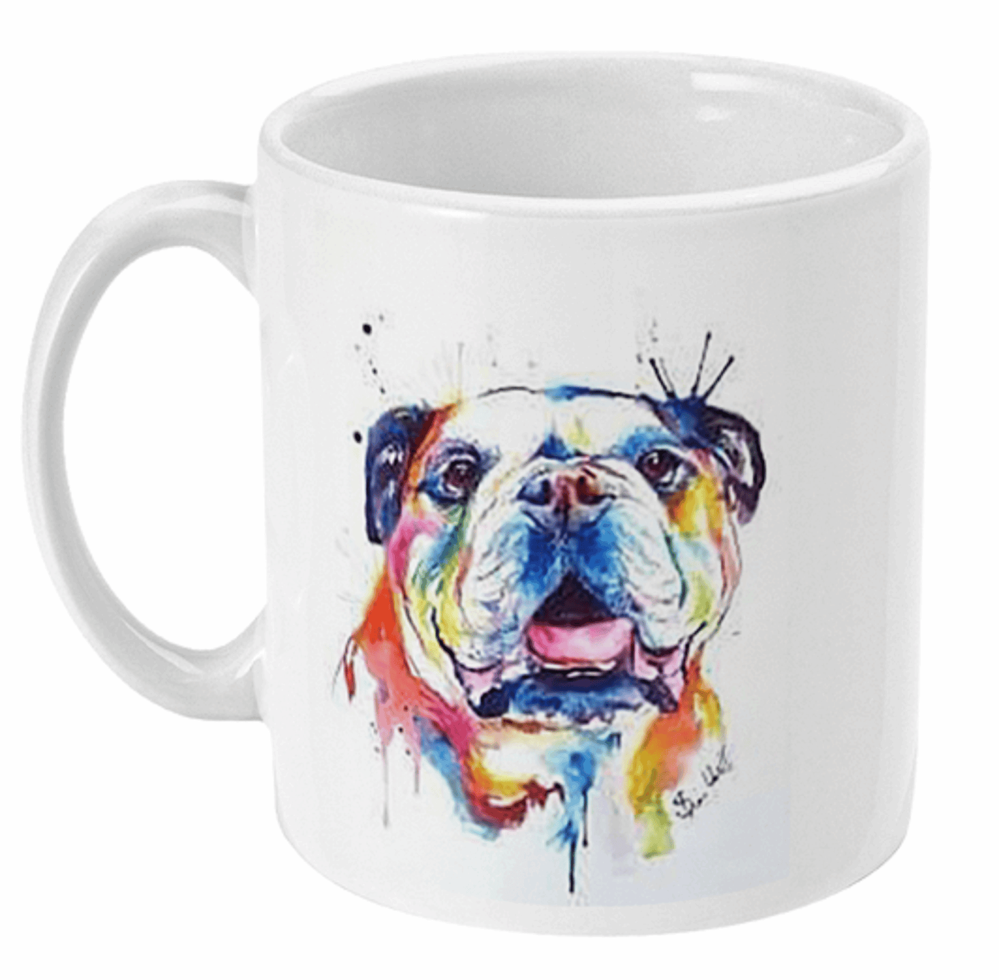  Beautiful Watercolour Bulldog Coffee Mug by Free Spirit Accessories sold by Free Spirit Accessories