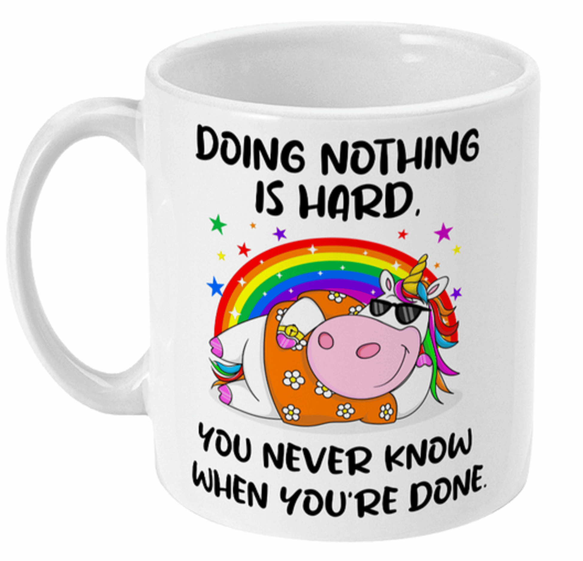  Doing Nothing is Hard Unicorn Coffee Mug by Free Spirit Accessories sold by Free Spirit Accessories