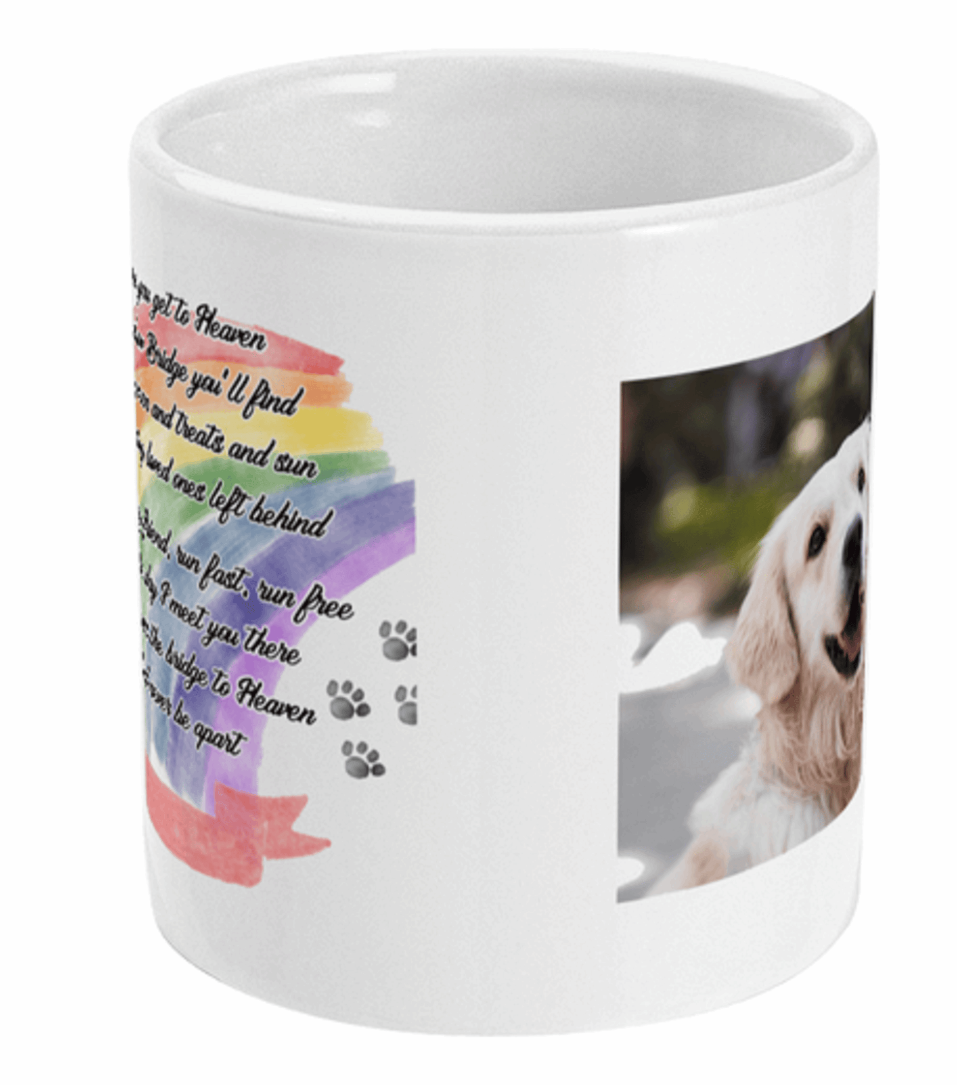  Rainbow Bridge Pet Photo Mug by Free Spirit Accessories sold by Free Spirit Accessories