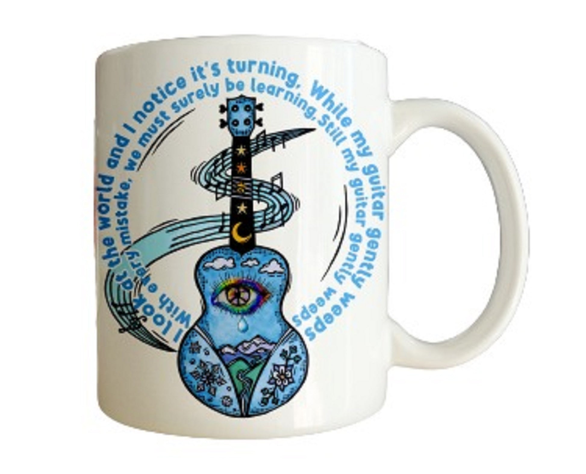 Hippy Guitar Coffee Mug by Free Spirit Accessories sold by Free Spirit Accessories