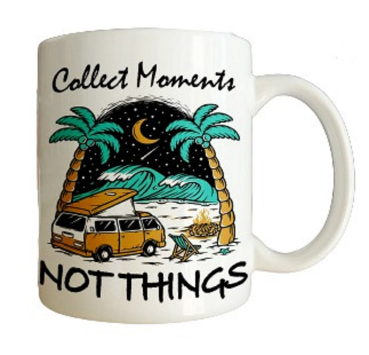  Collect Moments Not Things Campervan Mug by Free Spirit Accessories sold by Free Spirit Accessories