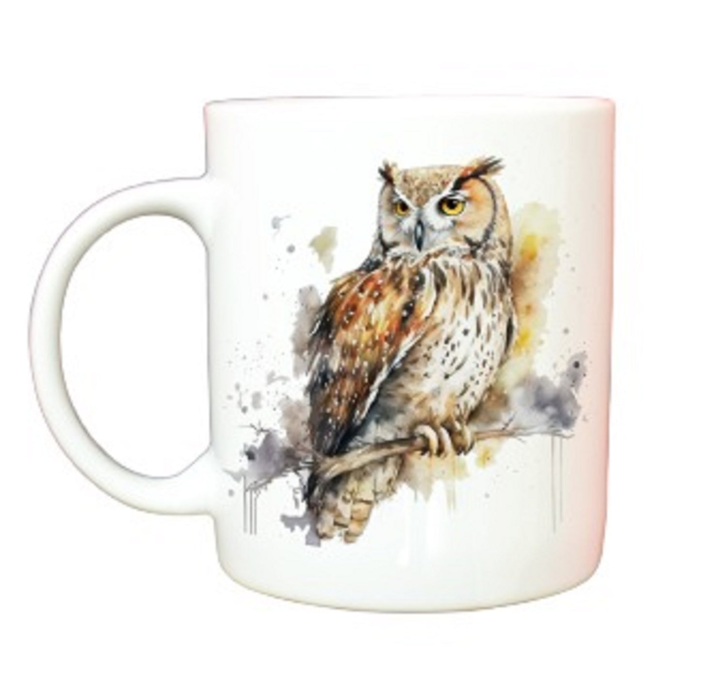  Paint Splashed Owl Mug by Free Spirit Accessories sold by Free Spirit Accessories