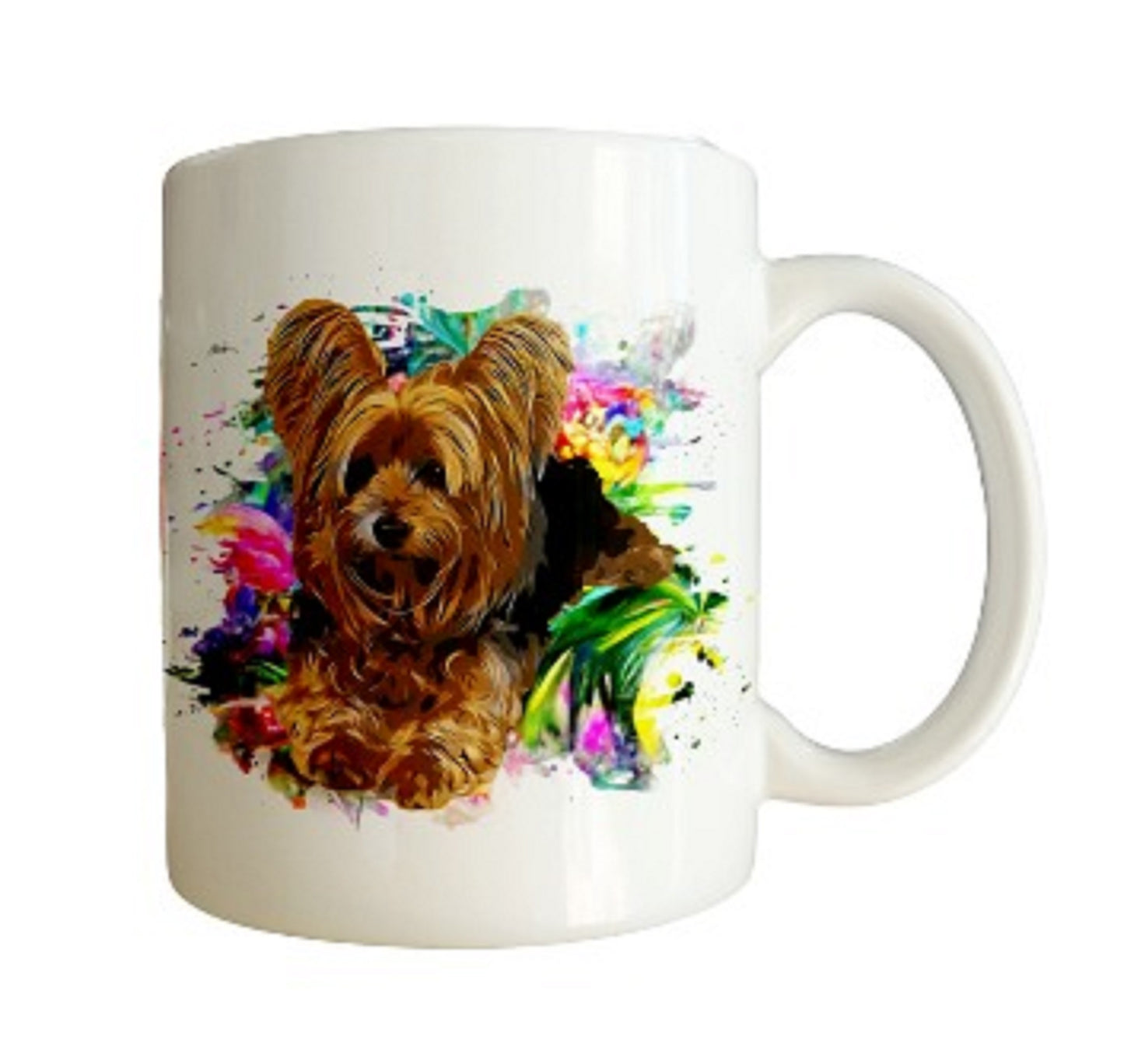  Colourful Yorkshire Terrier Dog Mug by Free Spirit Accessories sold by Free Spirit Accessories