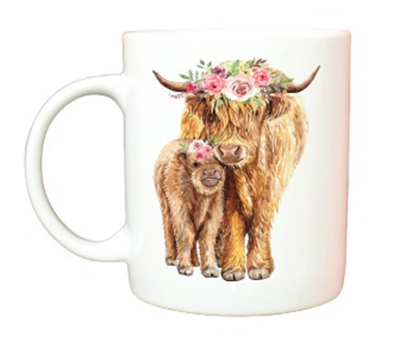  Highland Cow and Calf Coffee Mug by Free Spirit Accessories sold by Free Spirit Accessories