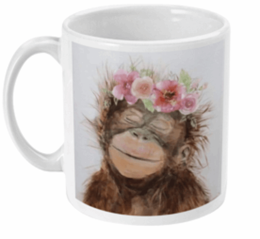  Orangutan Monkey Coffee or Tea Mug by Free Spirit Accessories sold by Free Spirit Accessories