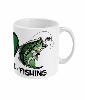  Peace Love Fishing Mug by Free Spirit Accessories sold by Free Spirit Accessories
