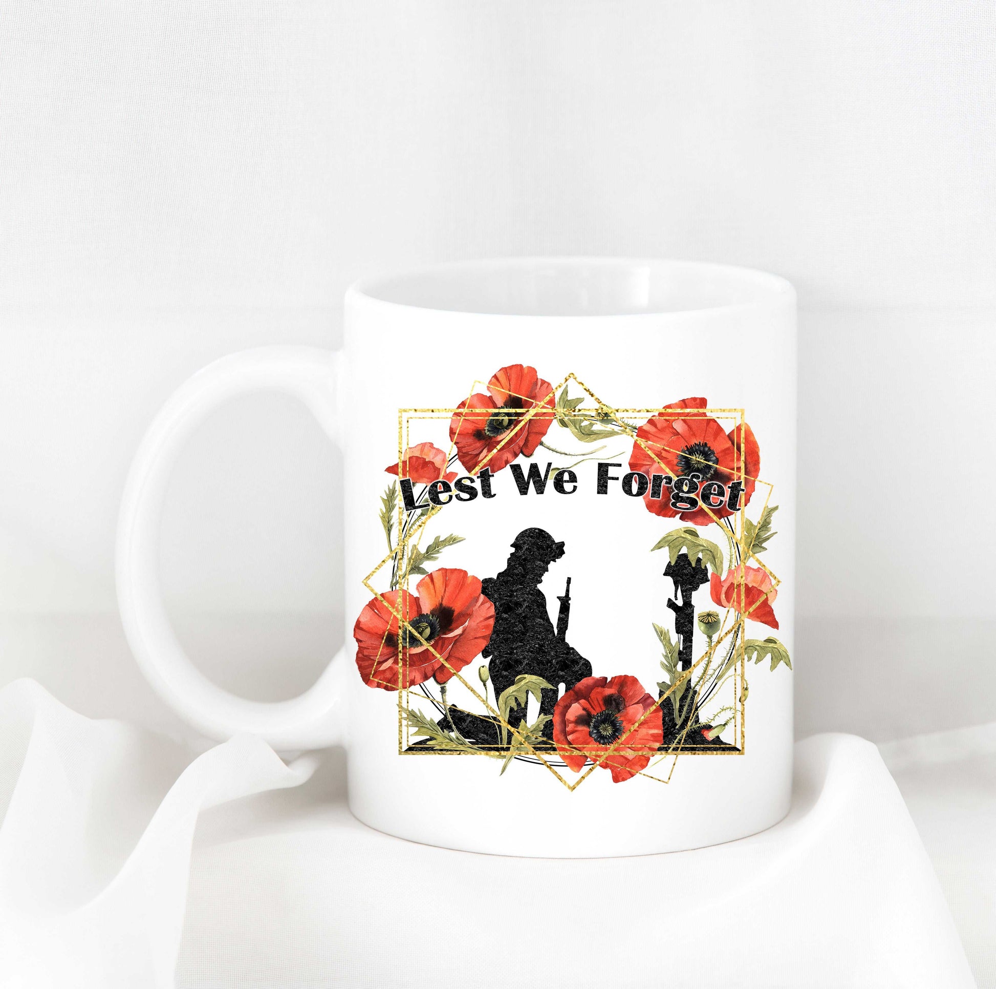  Lest We Forget Remembrance Day Mug by Free Spirit Accessories sold by Free Spirit Accessories
