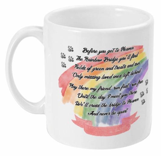  Rainbow Bridge Pet Photo Mug by Free Spirit Accessories sold by Free Spirit Accessories