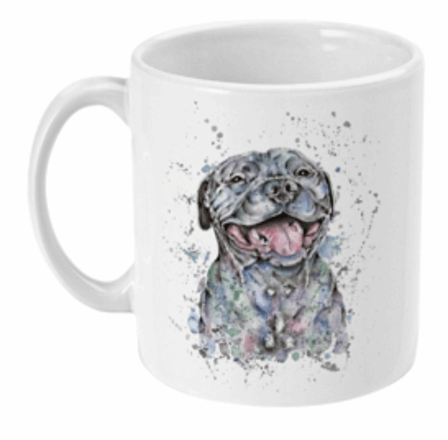  Water Colour Staffie Smile Dog Coffee Mug by Free Spirit Accessories sold by Free Spirit Accessories
