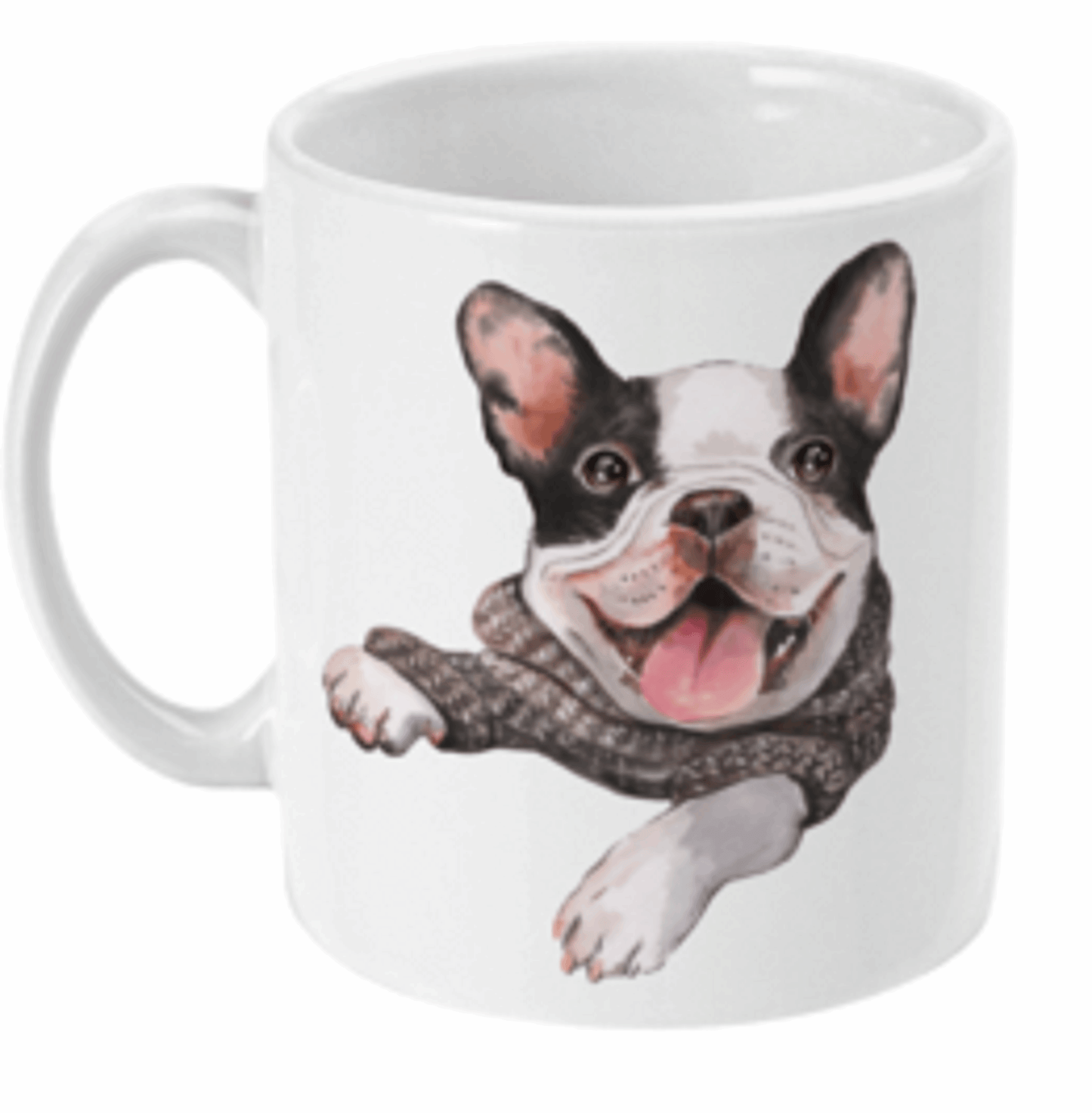  French Bulldog in Jumper Coffee Mug by Free Spirit Accessories sold by Free Spirit Accessories
