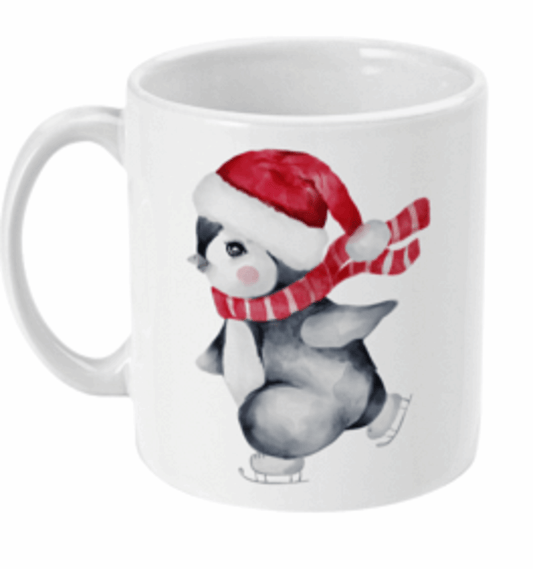  Cute Baby Penguin Ice Skating Coffee Mug by Free Spirit Accessories sold by Free Spirit Accessories