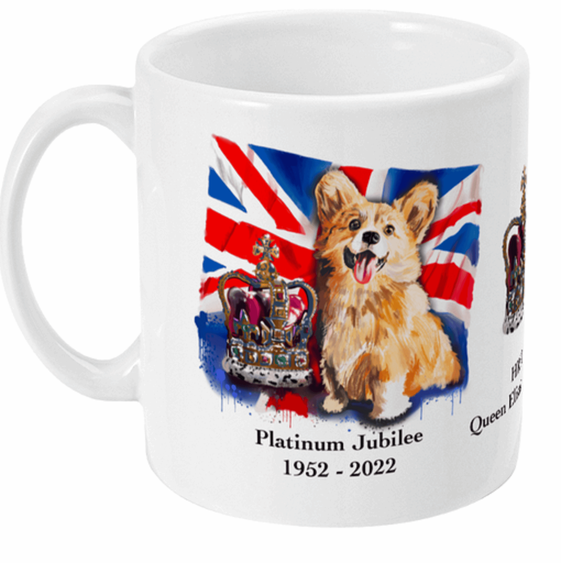  Queen Elizabeth II Platinum Jubilee Mug by Free Spirit Accessories sold by Free Spirit Accessories