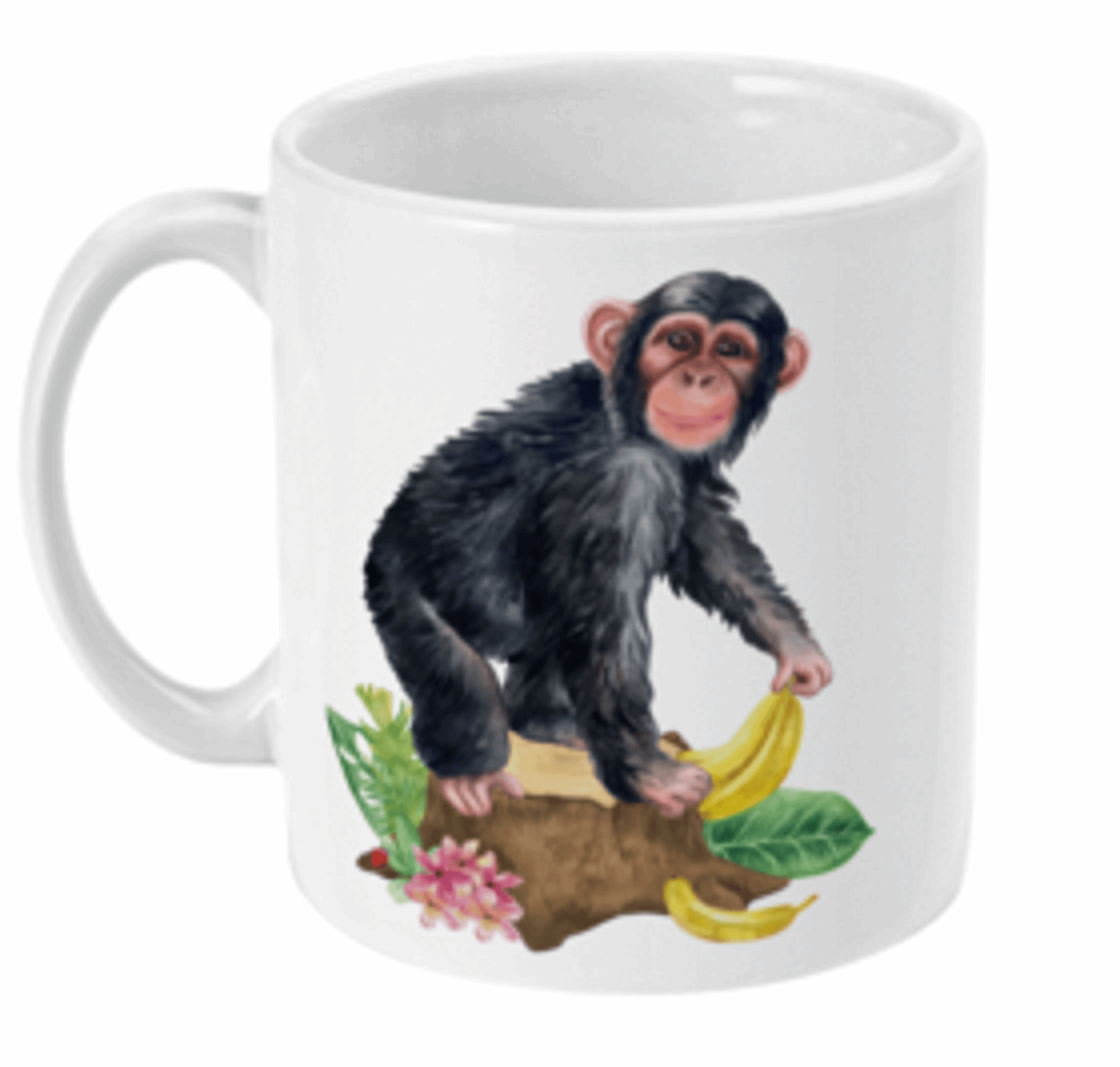  Chimpanzee Monkey With Bananas Coffee Mug by Free Spirit Accessories sold by Free Spirit Accessories