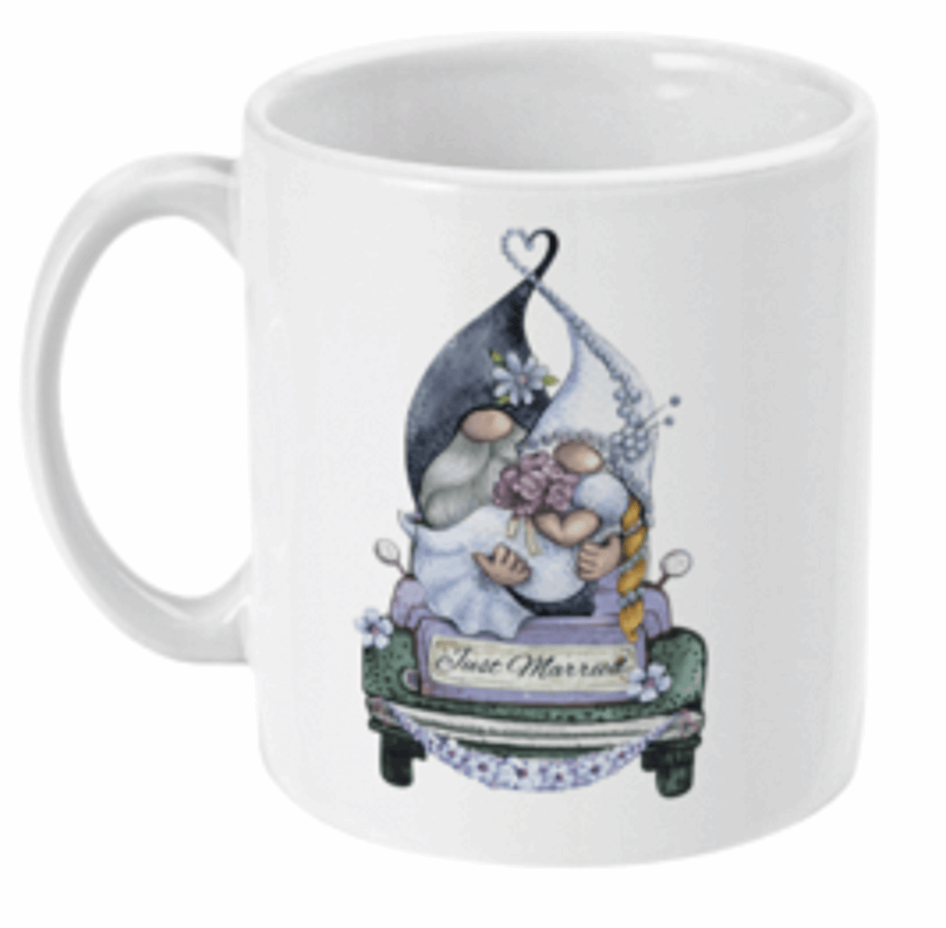  Just Married Wedding Gnomes Coffee Mug by Free Spirit Accessories sold by Free Spirit Accessories