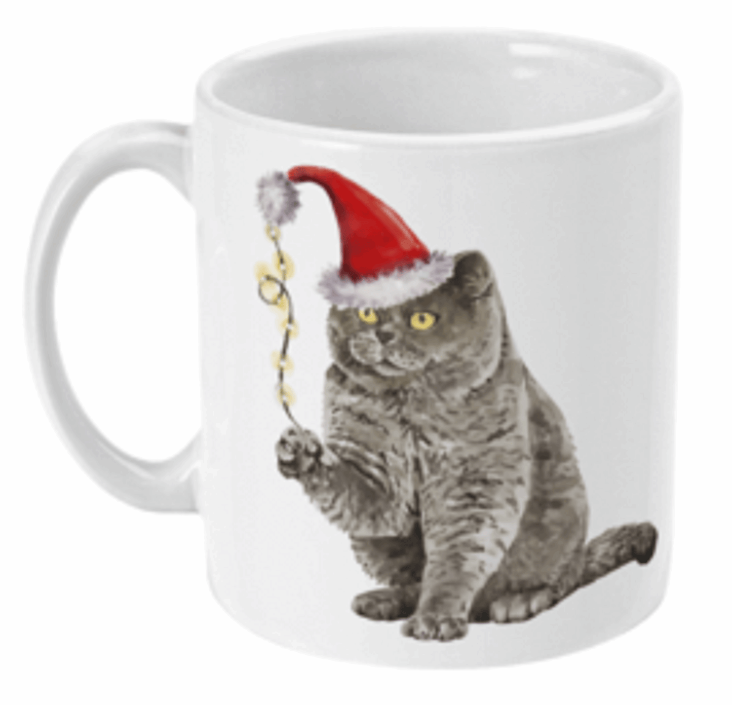  Christmas British Short Hair Cat Coffee Mug by Free Spirit Accessories sold by Free Spirit Accessories