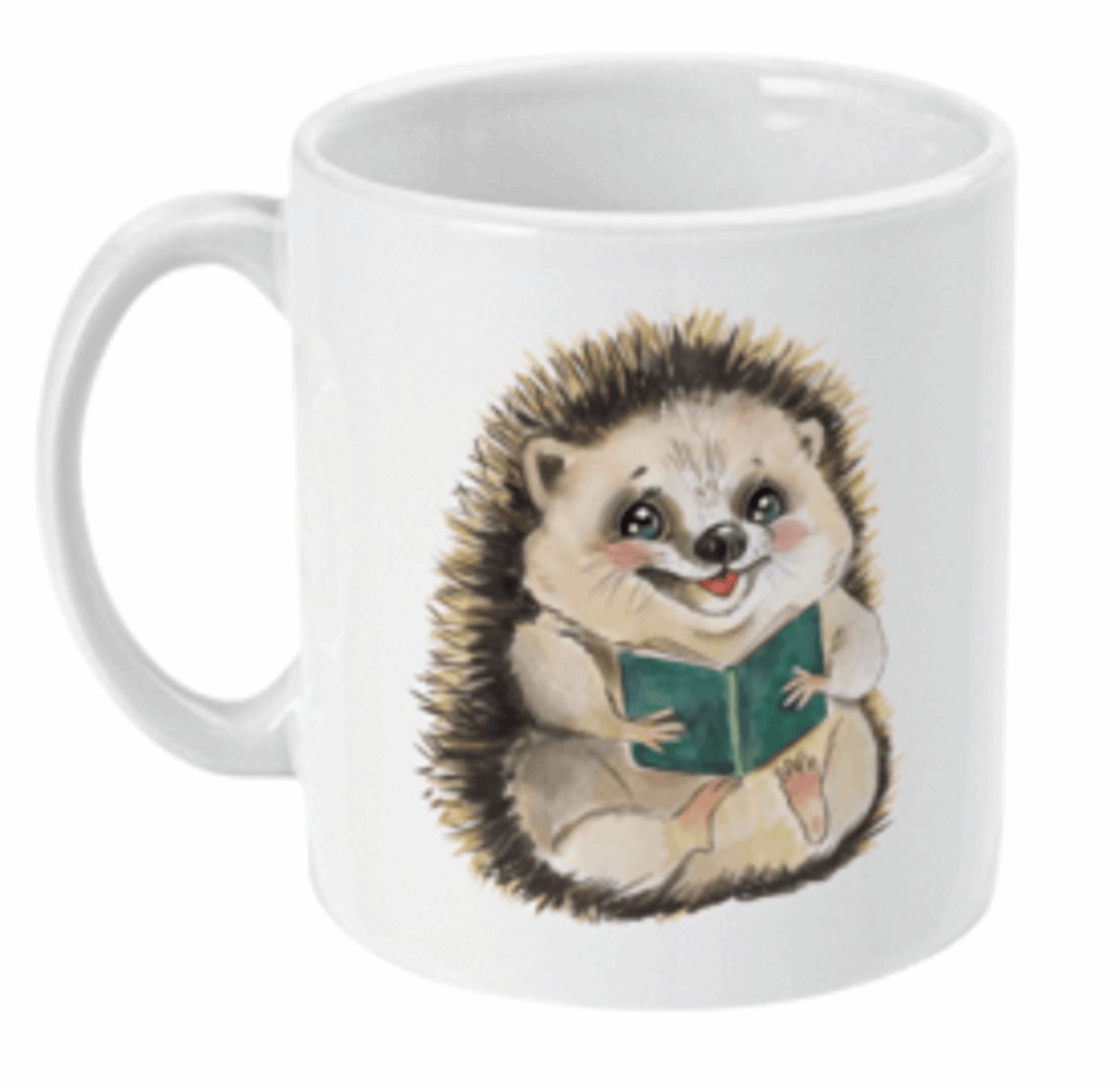  Hedgehog with Book Coffee Mug by Free Spirit Accessories sold by Free Spirit Accessories